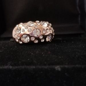 Gold costume jewelry ring